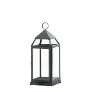 Gallery 10016944 Large Rustic Silver Contemporary Lantern