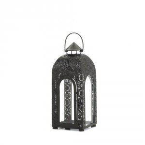 Gallery 10017083 Arched Small Black Medallion Lantern