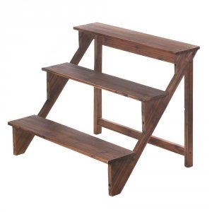 Summerfield 10017255 Wooden Steps Plant Stand