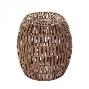 Accent 10017267 Faux Woven Rattan Stool