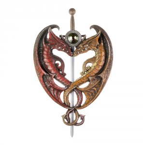 Dragon 10017301 Dueling Dragons Sword Wall Plaque