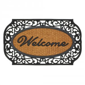 Summerfield 10017419 Frill Framed Welcome Entry Mat