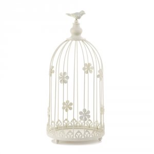 Gallery 10017427 Ivory Birdcage Candle Display