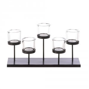 Gallery 10017429 5 Cups Staggered Candleholder