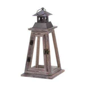 Gallery 10017536 Elevate Wooden Candle Lantern