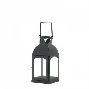 Gallery 10017657 Medium Domed Black Candle Lantern