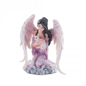 Dragon 10017658 Angel With Cat Figurine