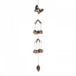 Summerfield 10017707 Butterfly Double Tier Bell Wind Chime