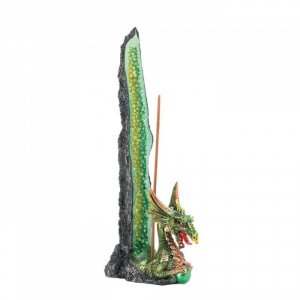 Dragon 10017771 Green Geode Dragon Incense Stand