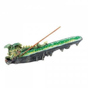 Dragon 10017772 Green Dragon Cystal Incense Burner