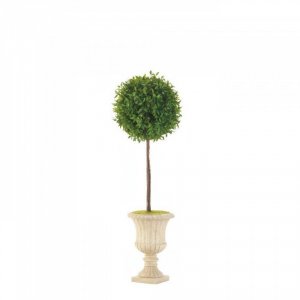 Accent 10017839 2434; Topiary In White Planter