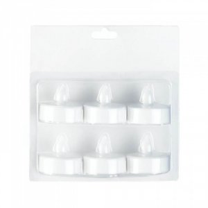 Sunrise 10017888 White Led Tealight 6 Pack