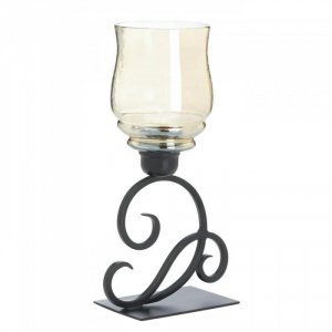 Gallery 10017900 Iridescent Glass Hurricane Lantern