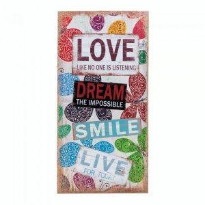 Accent 10017953 Love Bumper Sticker Wall Art