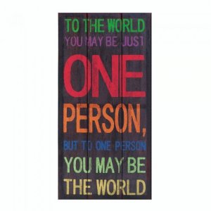 Accent 10017954 The World Canvas Wall Art