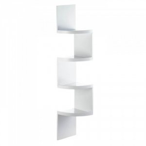 Accent 10017994 White 4-tier Corner Shelf