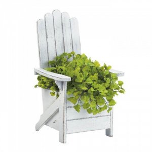 Summerfield 10018012 White Adirondack Chair Planter