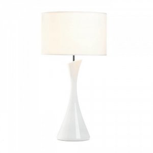 Gallery 10018022 Sleek Modern White Table Lamp