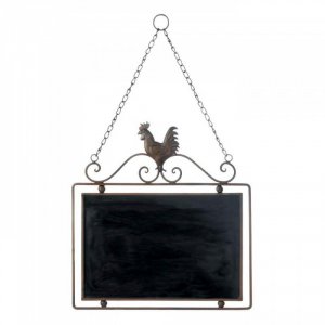 Accent 10018050 Rooster Chalkboard Wall Decor