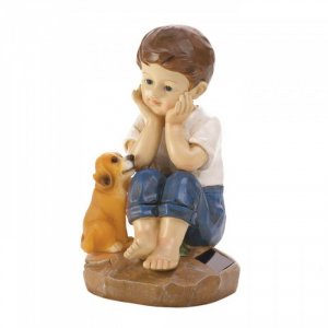 Summerfield 10018057 My Pup And I Solar Figurine