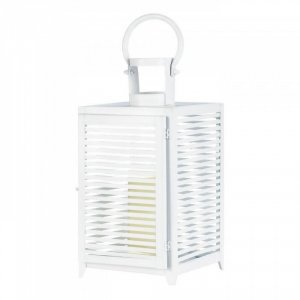 Gallery 10018090 Large White Horizon Lantern