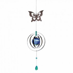 Summerfield 10018160 Glow-in-the-dark Butterfly Wind Spinner