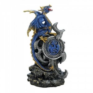 Dragon 10018261 Blue Dragon With Light Up Medallion