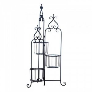 Summerfield 10018272 Black Iron Triple Plant Stand