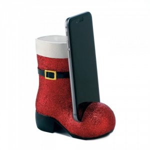 Christmas 10018294 Santa Boot Phone Holder