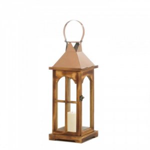 Gallery 10018313 Rose Gold Wooden Lantern