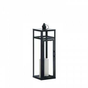 Gallery 10018345 Black Dramatic Geometry Lantern