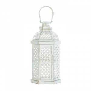 Gallery 10018353 Large White Moroccan Glamour Lantern