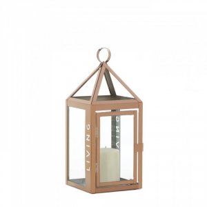 Gallery 10018356 Rose Metal Frame Living Lantern