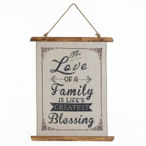 Accent 10018388 Family Love Linen Wall Art