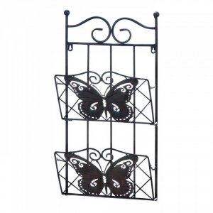 Accent 10018400 Butterfly 2-tier Magazine Wall Rack