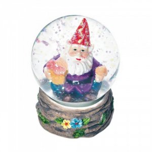 Accent 10018442 Happy Garden Gnome Mini Snow Globe