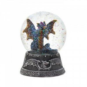 Dragon 10018451 Blue Dragon Water Globe