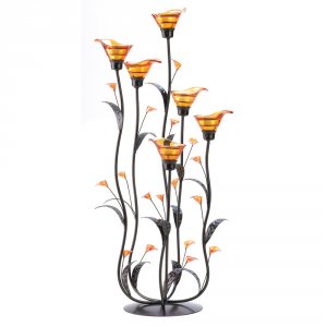 Gallery 12793 Amber Calla Lilly Candleholder 100