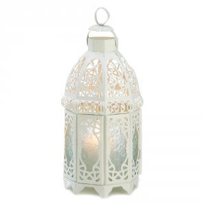 Gallery 13364 White Lattice Lantern 100