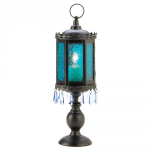 Gallery 13401 Exotic Azure Pedestal Lantern 100