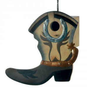 Songbird 13906 Western Boot Birdhouse 100