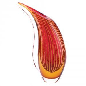 Accent 13907 Crimson Sunset Art Glass Vase 100