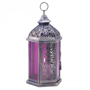 Gallery 13931 Enchanted Fuschia Candle Lantern 100