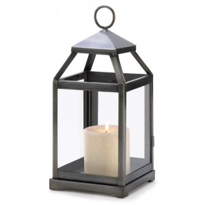 Gallery 14125 Rustic Silver Candle Lantern 100