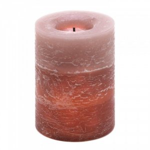 Sunrise 14354 Rustic Wood Spice Led Candle 100