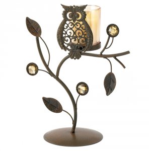 Gallery 14604 Wise Owl Votive Candle Stand 100