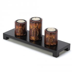 Accent 14654 Elephant Tealight Candleholders Set 100