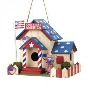 Songbird 15282 God Bless America Birdhouse 100