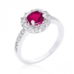 Icon J10083 Bella Birthstone Engagement Ring In Pink (size: 05) R08347