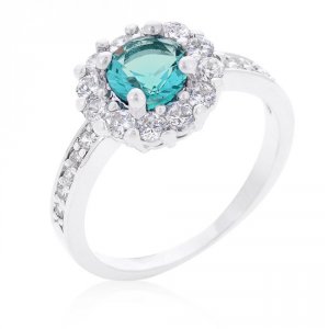 Icon J10099 Bella Birthstone Engagement Ring In Blue (size: 07) R08347